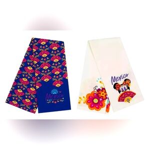 Disney Walt Disney World Epcot Mexico Pavilion Minnie Mouse Kitchen Towel Set